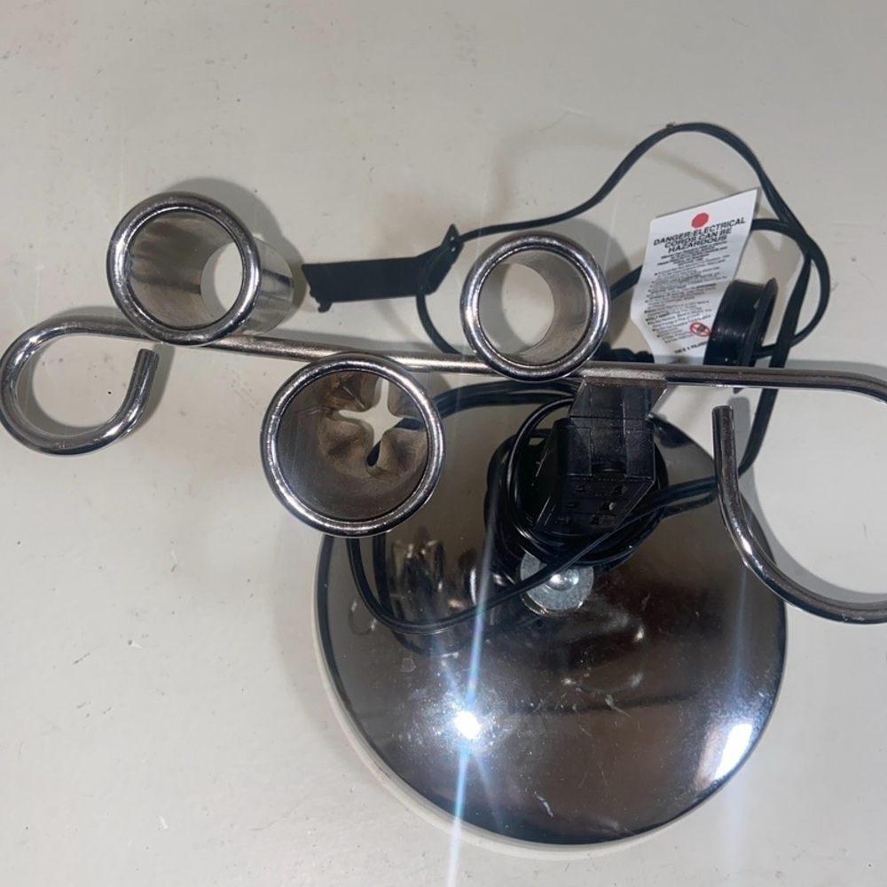 • Chrom Plated Steel with Electric curling iron blow dryer holder L6 - Picture 4 of 4